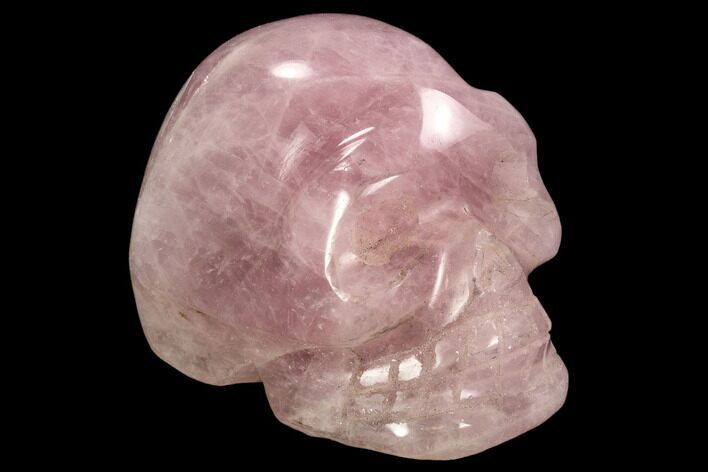 Polished Rose Quartz Crystal Skull #108354